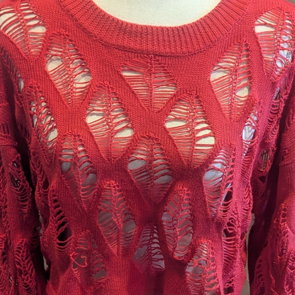 Rue21 Vibrant Red Knit Top